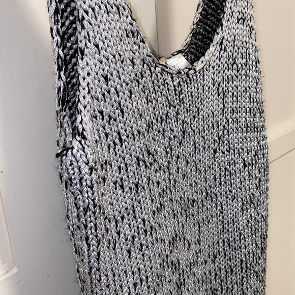 Divided by H&M Medium Silver Sleeveless Scoop Neck Ribbed Knit Dress - Picture 9 of 10